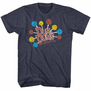 Dum Dums-Dum Dums-Navy Heather Adult S/S T-Shirt - Navy Heather