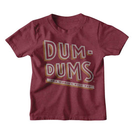 Dum Dums-Dum Dums Worlds Best Pop-Vintage Burgundy Youth S/S T-Shirt (7-8) - Vintage Burgundy