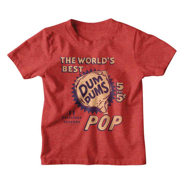 Dum Dums-Dum Dums Five For Five-Red Heather Toddler S/S T-Shirt-2T - Red Heather