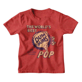 Dum Dums-Dum Dums Five For Five-Red Heather Youth S/S T-Shirt-Xs (5-6) - Red Heather