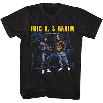 Eric B And Rakim-Eric B And Rakim Group Colorized-Black Adult S/S T-Shirt - Black