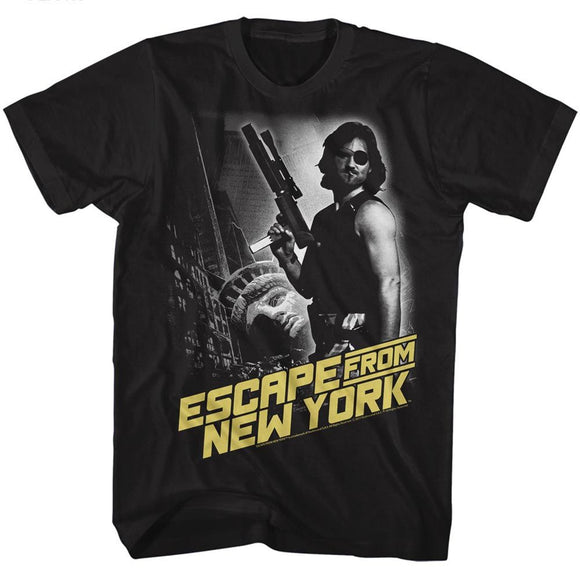 Escape From New York-Escape Ny-Black Adult S/S T-Shirt - Black