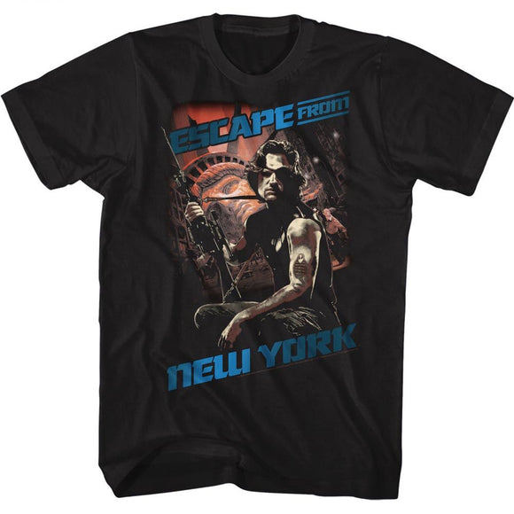 Escape From New York-Snake-Black Adult S/S T-Shirt - Black