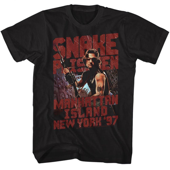 Escape From New York-Snakeyp-Black Adult S/S T-Shirt - Black