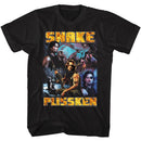 Escape From New York-Escape From New York Snake Collage-Black Adult S/S T-Shirt - Black
