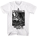Escape From New York-Escape From New York A Criminals Mission-White Adult S/S T-Shirt - White