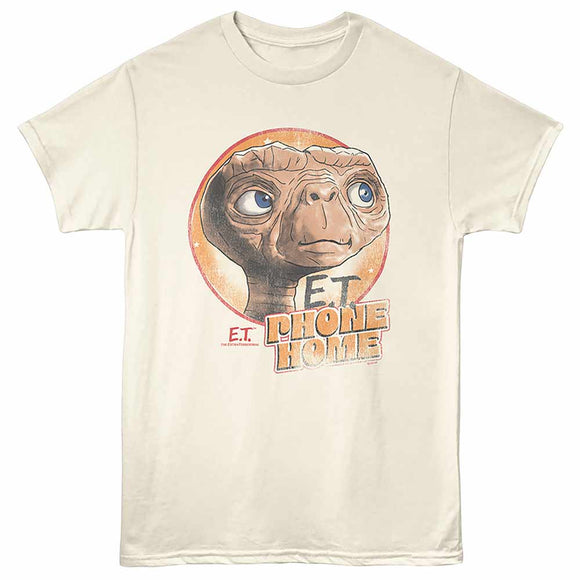 E.T. Phone Home Natural Adult T-Shirt