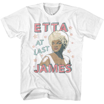Etta James-Etta James Doodle Style-White Adult S/S T-Shirt - White