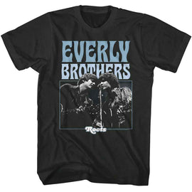 Everly Brothers-Everly Brothers Roots-Black Adult S/S T-Shirt - Black