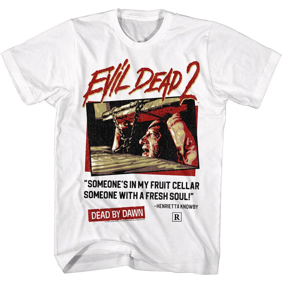 Evil Dead-Evil Dead Fresh Soul-White Adult S/S T-Shirt - White