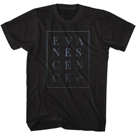 Evanescence-Evanescence Box-Black Adult S/S T-Shirt - Black