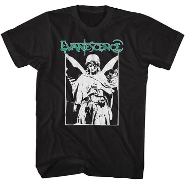 Evanescence-Evanescence Weeping Angel-Black Adult S/S T-Shirt - Black