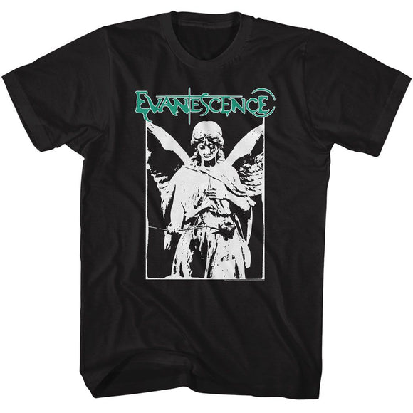 Evanescence-Evanescence Weeping Angel-Black Adult S/S T-Shirt - Black