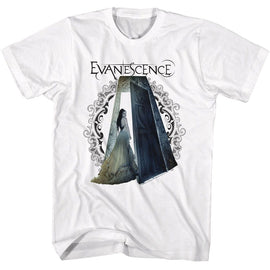 Evanescence-Evanescence Mausoleum Angel-White Adult S/S T-Shirt - White