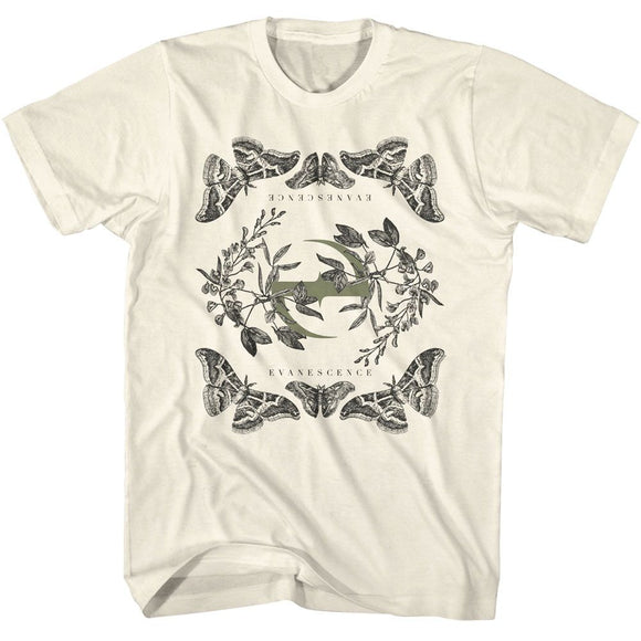 Evanescence-Evanescence Butterfly E-Natural Adult S/S T-Shirt - Natural