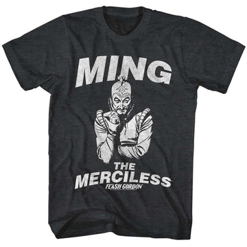 Flash Gordon-Merciless-Black Heather Adult S/S T-Shirt - Black Heather