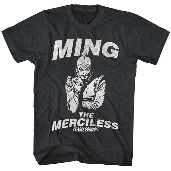 Flash Gordon-Merciless-Black Heather Adult S/S T-Shirt - Black Heather