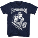 Flash Gordon-Gordon-Navy Adult S/S T-Shirt - Navy