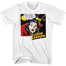 Flash Gordon-Gonna Crash-White Adult S/S T-Shirt - White