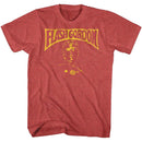 Flash Gordon-Flash Bust-Red Heather Adult S/S T-Shirt - Red Heather