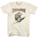 Flash Gordon-Flash Rocket-Natural Adult S/S T-Shirt - Natural