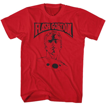 Flash Gordon-Flash Gordon-Red Adult S/S T-Shirt - Red