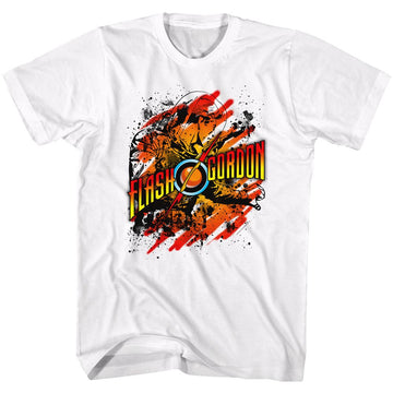 Flash Gordon-Flashtastic-White Adult S/S T-Shirt - White