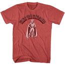 Flash Gordon-Mingin-Red Heather Adult S/S T-Shirt - Red Heather