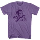 Flash Gordon-Ming-Purple Heather Adult S/S T-Shirt - Purple Heather