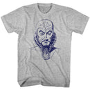 Flash Gordon-Ming Mug-Gray Heather Adult S/S T-Shirt - Gray Heather