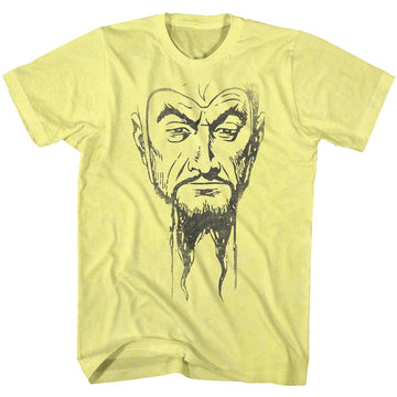 Flash Gordon-Ming Mug2-Yellow Heather Adult S/S T-Shirt - Yellow Heather