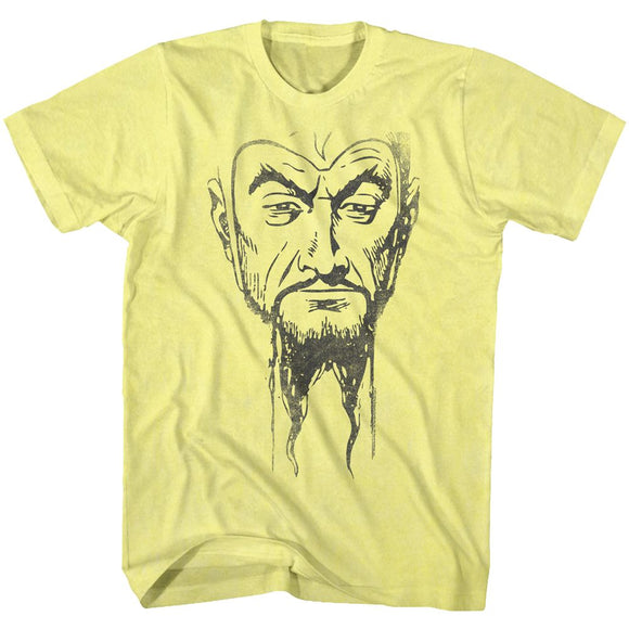Flash Gordon-Ming Mug2-Yellow Heather Adult S/S T-Shirt - Yellow Heather