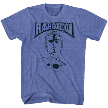 Flash Gordon-Ballin-Royal Heather Adult S/S T-Shirt - Royal Heather