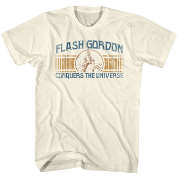 Flash Gordon-Conquer-Natural Adult S/S T-Shirt - Natural