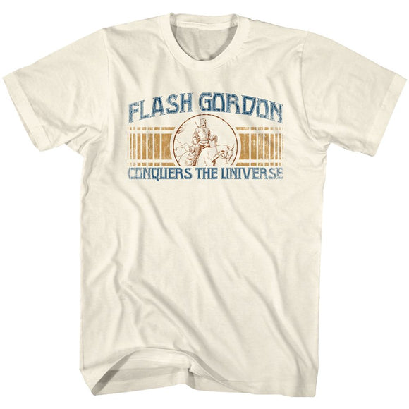 Flash Gordon-Conquer-Natural Adult S/S T-Shirt - Natural