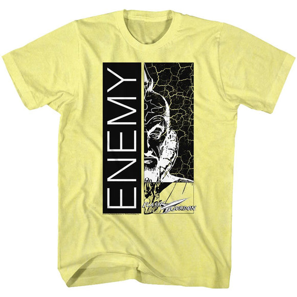 Flash Gordon-Enemy-Yellow Heather Adult S/S T-Shirt - Yellow Heather