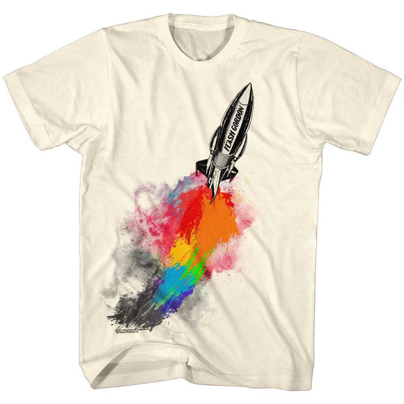 Flash Gordon-So Long Monotony-Natural Adult S/S T-Shirt - Natural