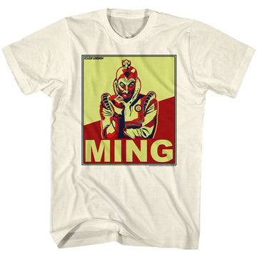 Flash Gordon-Ming-Natural Adult S/S T-Shirt - Natural