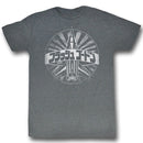 Flash Gordon-Sugo-Black Heather Adult S/S T-Shirt - Black Heather