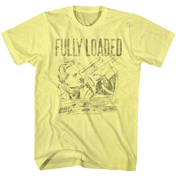 Flash Gordon-Fully Loaded-Yellow Heather Adult S/S T-Shirt - Yellow Heather