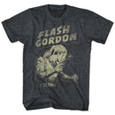 Flash Gordon-Flash Aaaaaaa-Black Heather Adult S/S T-Shirt - Black Heather
