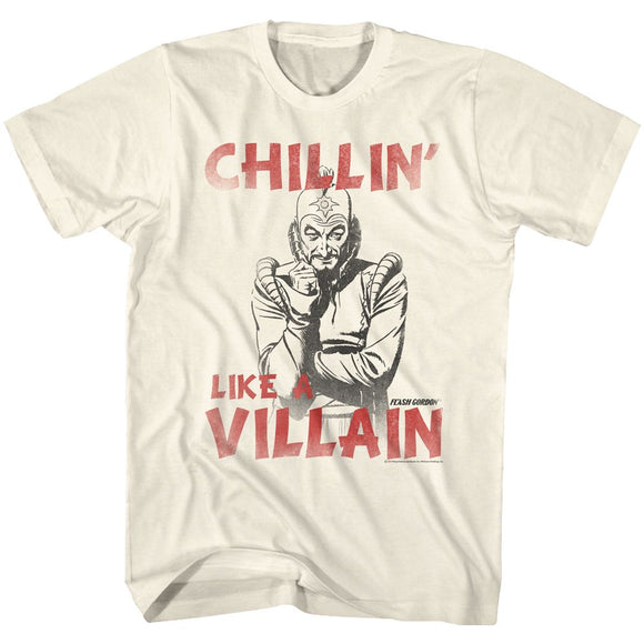 Flash Gordon-Villain-Natural Adult S/S T-Shirt - Natural