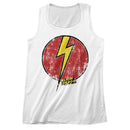 Flash Gordon-Flash Bolt-White Adult Tank-S - White
