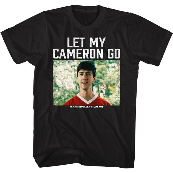 Ferris Beullers Day Off-Let My Cameron Go-Black Adult S/S T-Shirt - Black