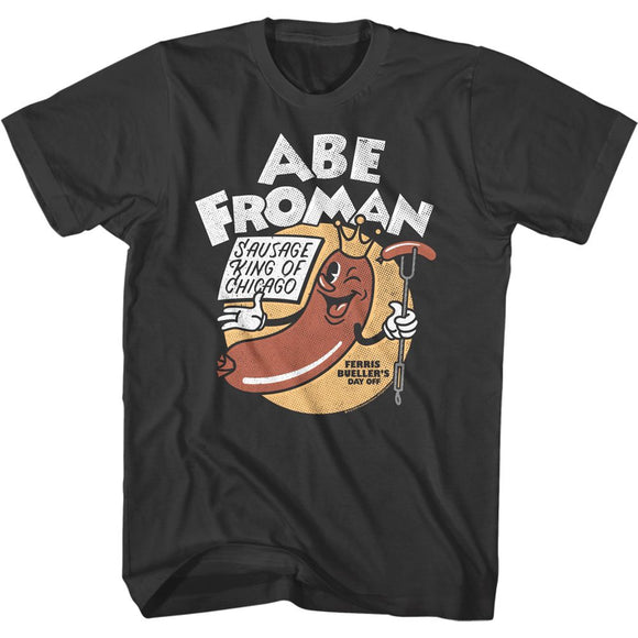 Ferris Beullers Day Off-Abe Froman 2-Smoke Adult S/S T-Shirt - Smoke