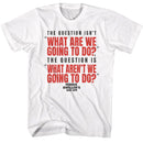 Ferris Beullers Day Off-Fbdo What Are Going To Do-White Adult S/S T-Shirt - White