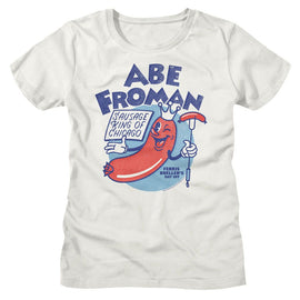 Ferris Beullers Day Off-Fbdo Chicago Sausage King-Vintage White Ladies S/S T-Shirt - Vintage White