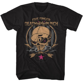 Ffdp-Five Finger Death Punch Skull And Arrows-Black Adult S/S T-Shirt - Black