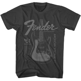 Fender-Fender American Vintage-Smoke Adult S/S T-Shirt - Smoke