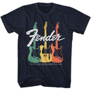 Fender-Fender Electric Instruments-Navy Adult S/S T-Shirt - Navy